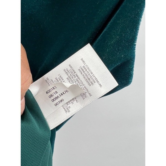 Express Womens Size S Small Green Velvet Spaghetti Strap V Neck Tank Christmas - Picture 6 of 6